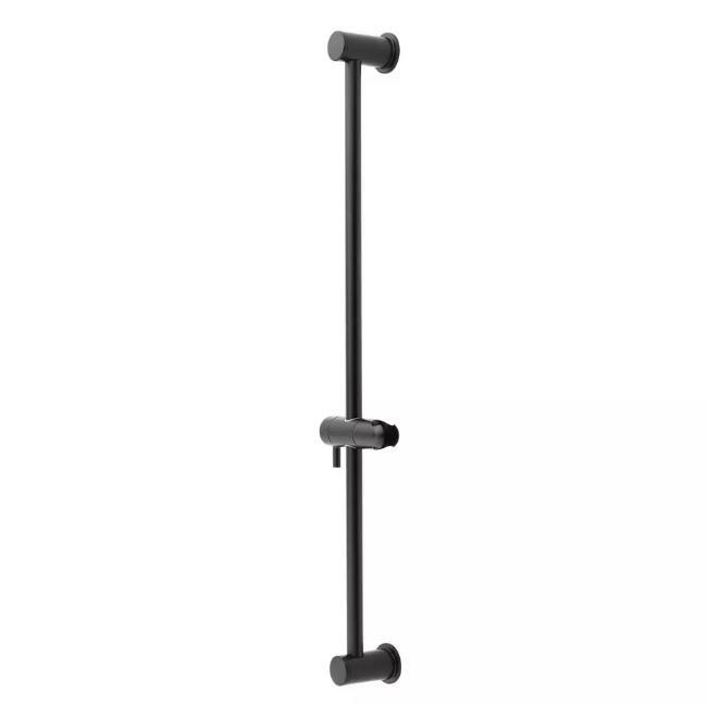 Signature Hardware 28" Contemporary Slide Bar for Hand Shower, Matte Black