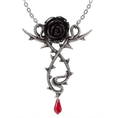 Carpathian Rose Necklace, Gothic Desire, Vines, Love, Gift, Alchemy England
