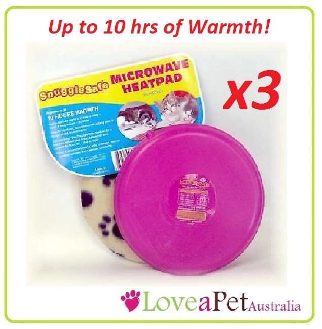 Snugglesafe Microwave Heat Pad For Pets - 3 PACK SUPER ...
