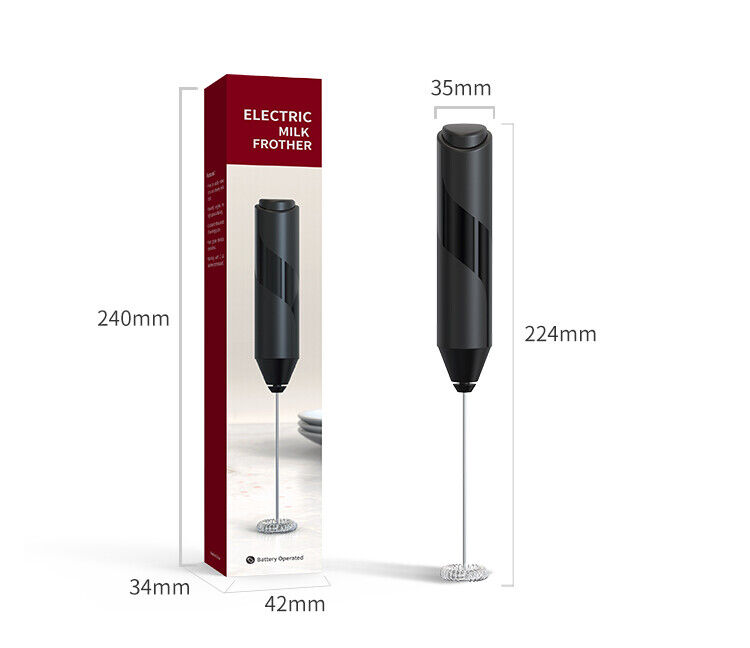 Milk Frother Whisk Electric Egg Beater Hand Coffee Shake Mixer Mini Kitchen Tool