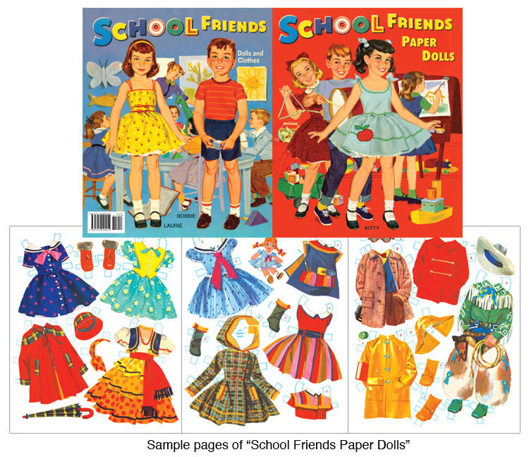 SPECIAL OFFER! 2 Books: SCHOOL FRIENDS & B IS FOR BETSY Vintage Reproduction PDs