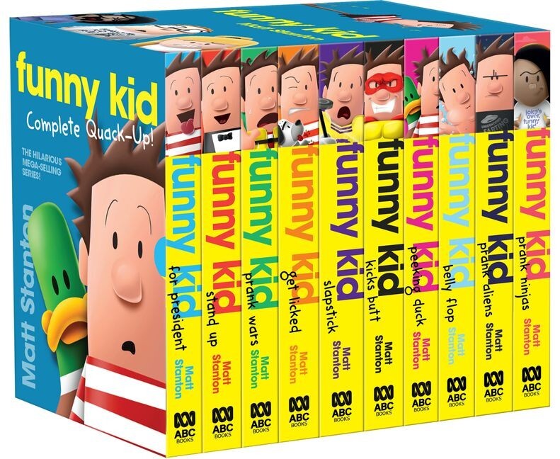 New Funny Kid Complete Quack Up 10 Books Slipcase Set Kids Library Collection!