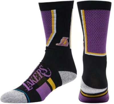 Lakers top socks stance
