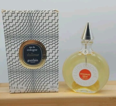 Vintage GUERLAIN SHALIMAR 3.4 oz. EAU DE COLOGNE WITH BOX Original RARE PARIS