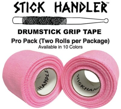 STICK HANDLER  Professional Drumstick Grip Tape Pro Pack (Pink | Two Pack)