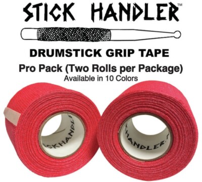 STICK HANDLER  Professional Drumstick Grip Tape Pro Pack (Red | Two Pack)