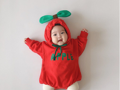 Newborn Happy Winter Bodysuit Outing Clothes Apple S BZ eBay