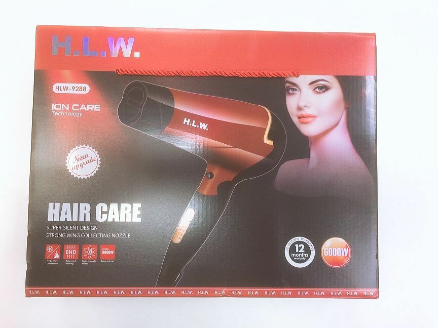 AsciugaCapelli Phon Fono Professionale HLW-9288 Ion Care 6000w Linq