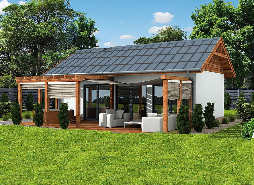 Summer house holiday chalet garden house guest room or summer kitchen