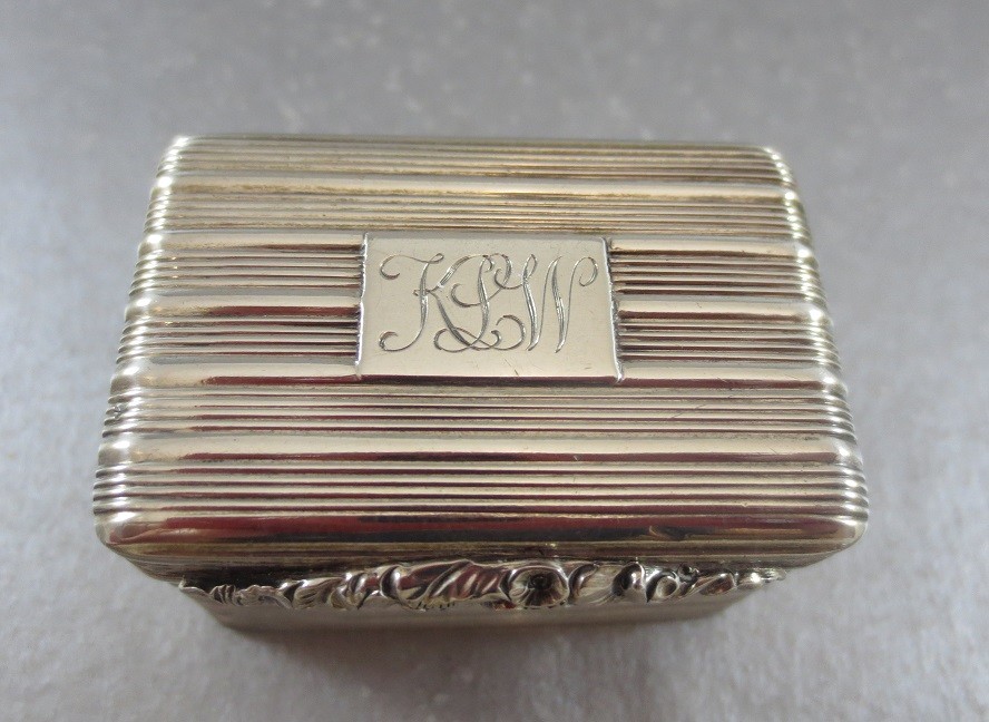 REGENCY STERLING GEORGIAN NUTMEG GRATER. BIRMINGHAM 1819. LOVELY!!