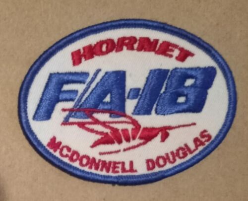 U.S. Navy - FA-18 Hornet - McDonnell Douglas - embroided Iron ...
