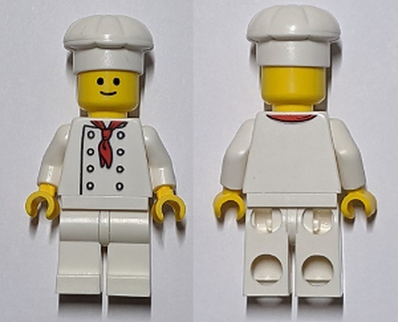 Chef - White Torso with 8 Buttons, No Wrinkles Front…
