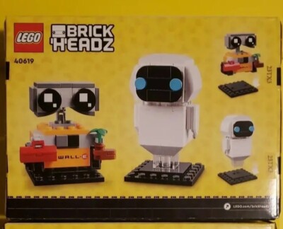 LEGO BRICKHEADZ: Eve & Wall-E (40619).  Brand New And Sealed.