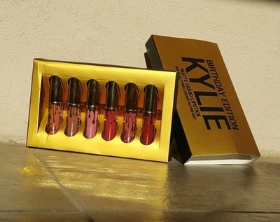 6 Pcs Mini Matte Liquid lipstick Waterproof Birthday Lip Gloss...