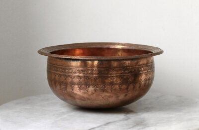 Middle East Tin Copper Bowl