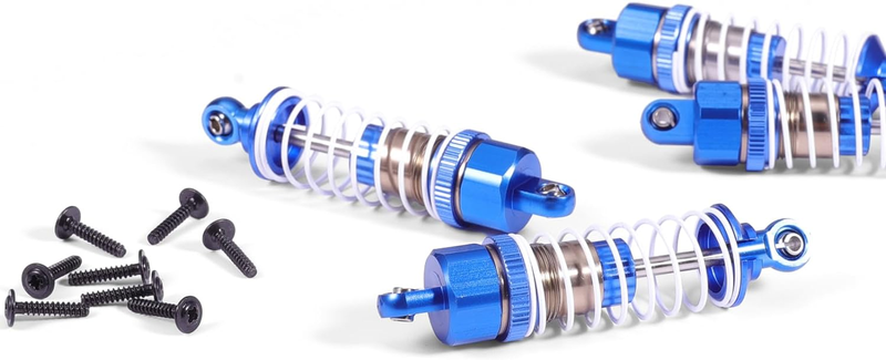 HAIBOXING 1/16 RC Cars Spare Parts Full Aluminum Oil Shocks 4Pcs, RC Trucks Upgr
