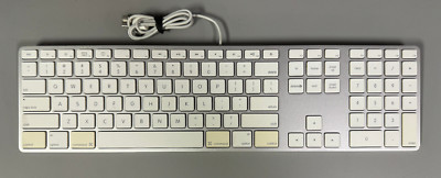 Apple Wired Aluminum Keyboard with Numeric Keypad A1243 - Fair Condition