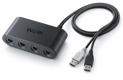 Nintendo Super Smash Bros For WII U Gamecube Controller Adapter Bundle New
