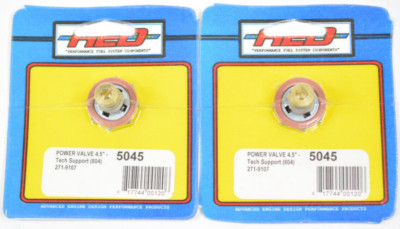 (Pair) AED 5045 Holley 4.5 Power Valve Single Stage High Flow Carburetor 4.5''