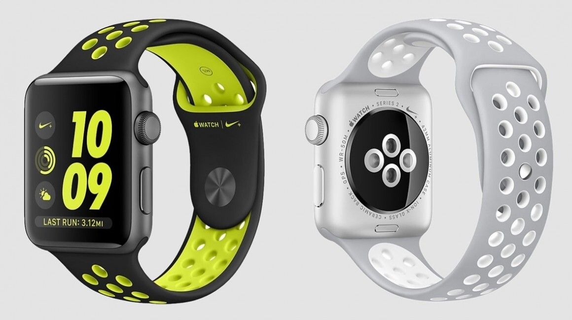 Apple - 美品 Apple Watch Nike+ Series2 38mm Apple Watch S2 NIKE 38mm Silver Aluminum with Platinum White