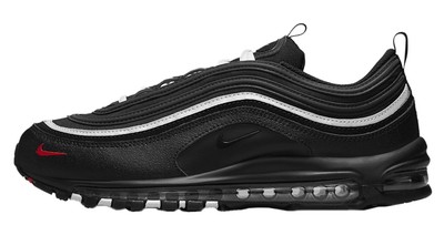 

Мужские кроссовки Nike Air Max 97 Black/Black-Sport Red-White (DH1083 001) — 7,5, Черный, Nike Air Max 97