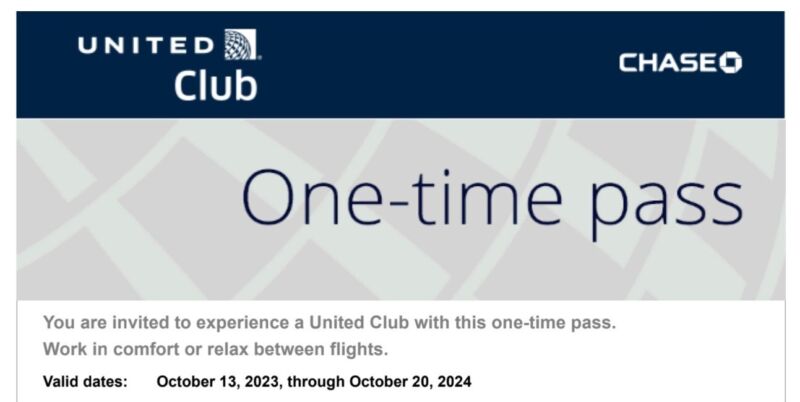 ONE  United Airlines Club Pass United Lounge Voucher E-Delivery