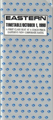 Eastern Airlines timetable 1990/10/01
