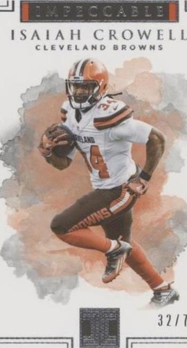 2017 Panini Impeccable Isaiah Crowell #30
