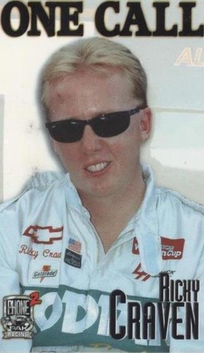 1997 Finish Line Phone Pak Racing 2 Phone Cards - Ricky Craven #13