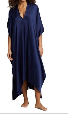 Шелковый кафтан Polo Ralph Lauren Victoria, 4P9009, Темно-синий, Один размер
