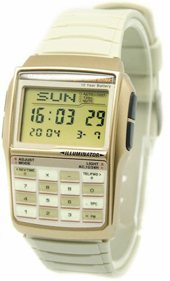 Pre-owned Casio Databank Multi Lingual Unisex Watch Dbc-32c-8b Dbc32c-8b In Dark Sea Green