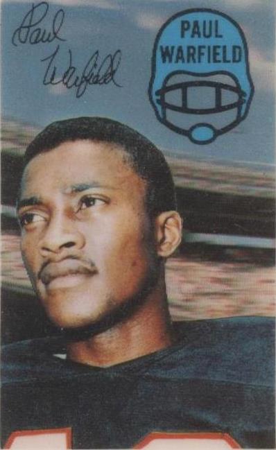 1970 Kellogg's 3-D Super Stars Paul Warfield #21