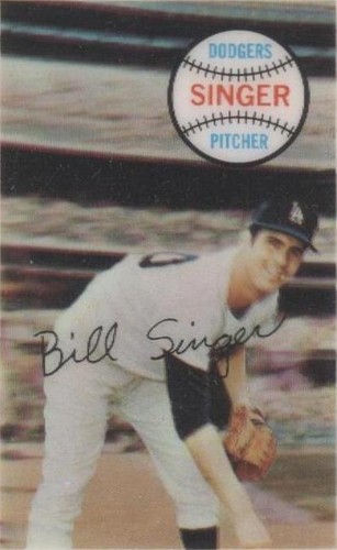 1970 Kellogg's 3-D Super Stars - Bill Singer #17