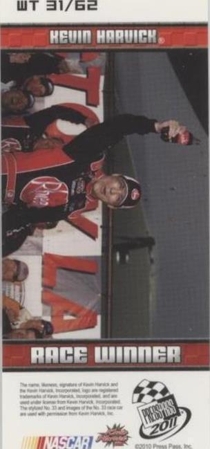 2011 Press Pass - Kevin Harvick #WT 31