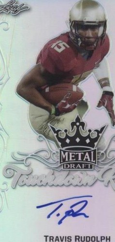 2017 Leaf Metal Draft Travis Rudolph #TK-TR1