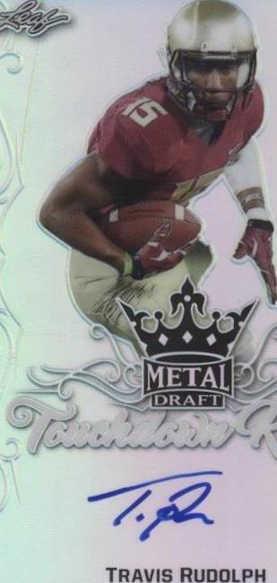 2017 Leaf Metal Draft Travis Rudolph #TK-TR1