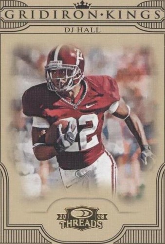 2008 Donruss Threads DJ Hall #CGK-9