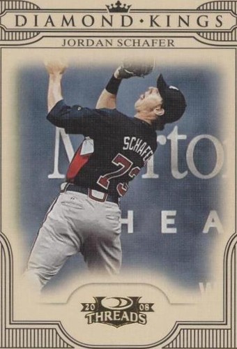 2008 Donruss Threads - Jordan Schafer #DK-1