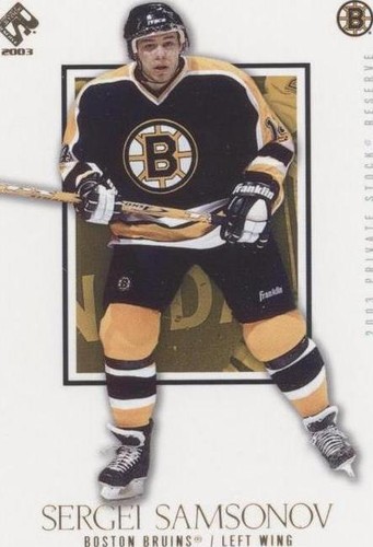 2002-03 Pacific Private Stock Reserve - Sergei Samsonov #8