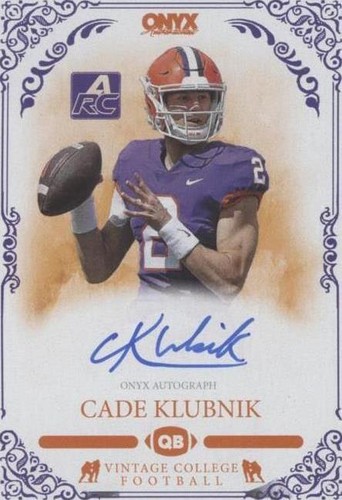 2022 Onyx Vintage College Cade Klubnik #CACK