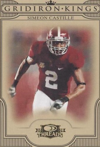 2008 Donruss Threads Simeon Castille #CGK-33