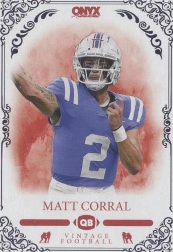 2022 Onyx Vintage Matt Corral #VFMC