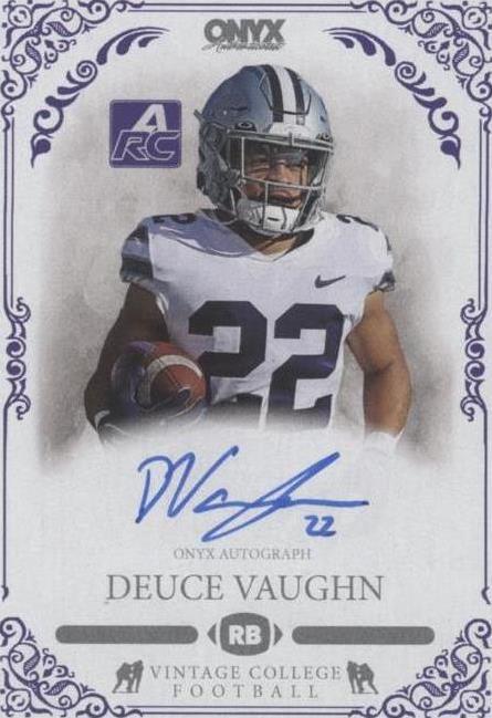 2022 Onyx Vintage College Deuce Vaughn #CADV