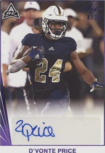 2021 Leaf Memories D'Vonte Price #BA-DP1