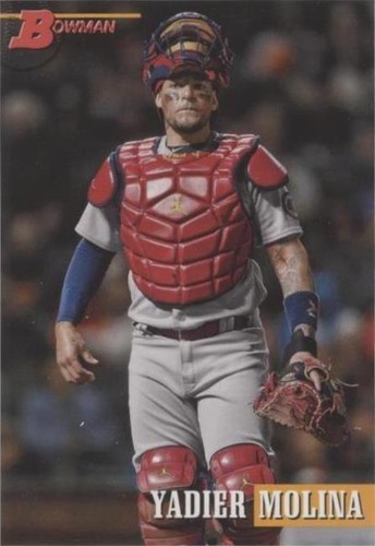 16/25 2004 Yadier Molina Mahogany 1955 Bowman Heritage Rarest SSP 