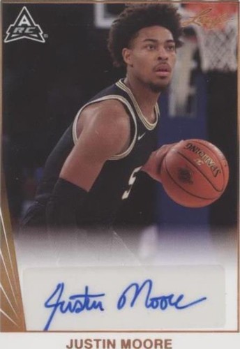 2021-22 Leaf Memories - Justin Moore #BA-JM2