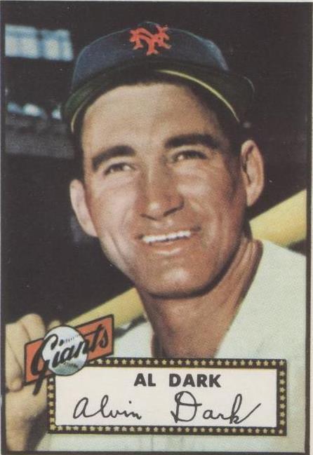 Serie de reimpresión Topps 1952 1983 - Alvin Dark #351