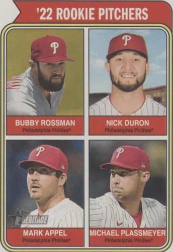 2023 Topps Heritage - Bubby Rossman Mark Appel Michael Plassmeyer #496