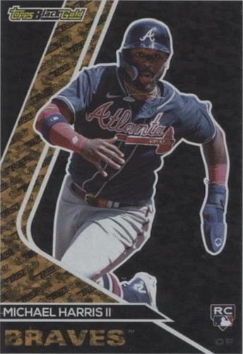 【2022ナ・リーグ新人王】 Michael Harris Ⅱ_オンカードサイン Michael Harris II Atlanta Braves Autographed 2022 Topps