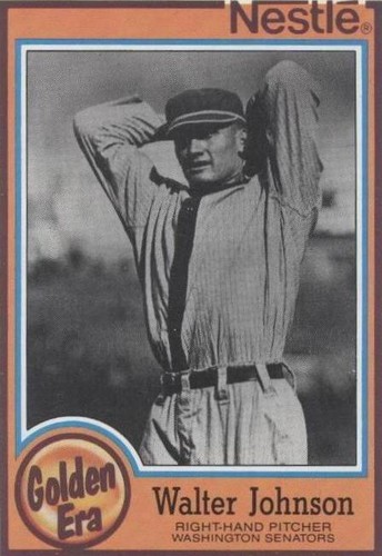 1987 Topps Nestlé All-Time Dream Team - Walter Johnson #9